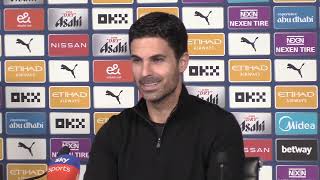 Mikel Arteta postmatch press conference Manchester City 22 Arsenal Poor officiating😠 [upl. by Uahsoj380]