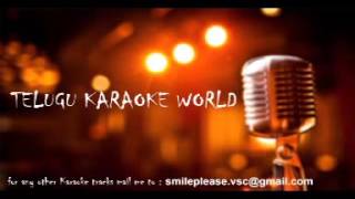 Bugge Bangarama Sigge Singarama Karaoke  Chandamaama  Telugu Karaoke World [upl. by Etnaud]