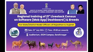 Regional Training of 21st Livestock Census on Software Web AppDashboardamp Breeds at Gandhinagar [upl. by Teillo]