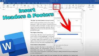 How to Insert and Edit Headers and Footers in Microsoft Word [upl. by Anauqcaj]