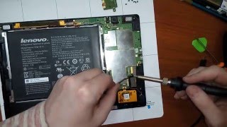 Разборка и ремонт Lenovo ideatab S6000 замена micro USB входа зарядки [upl. by Chute114]