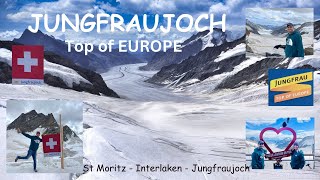 Journey to Iconic Jungfrau  Top Of Europe 🇨🇭  Things to see and do Jungfraujoch jungfrau 🇨🇭 [upl. by Atteyek551]