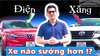 Xe điện và xe xăng xe nào sướng hơn Liệu xe điện có thể khiến xe xăng biến mất Review Vinfast VF8 [upl. by Euh]