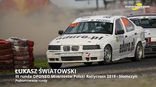 Łukasz Światowski po 3 rundzie Oponeo MPRC 2019 [upl. by Salahi]