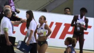 Rénelle Lamote le 800m en OrAubière 22 02 2015 [upl. by Ewold]