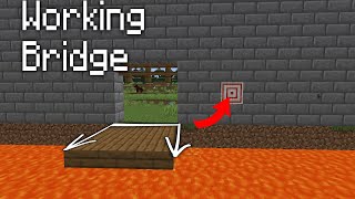 Minecraft How to build a Working Castle Bridge 118  Easy Minecraft [upl. by Diva]