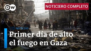 DW Noticias del 24 de noviembre Rehenes liberados por Hamás llegan a Israel Noticiero completo [upl. by Orrocos]