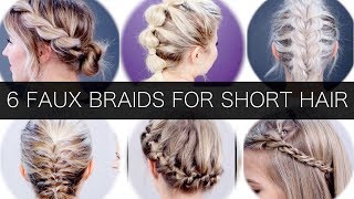 6 Different Faux Braids For Short Hair  Milabu [upl. by Retha]