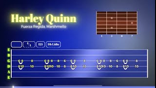 HARLEY QUINN ft Fuerza Regida Marshmello REQUINTO TABS AND ACORDES [upl. by Noxid994]