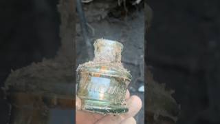 Moncrieff cotton rail ink bottle found bottle digging Glasgow Scotland [upl. by Fanny]