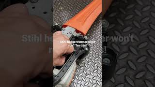 stihl hedge trimmer wont run Try this fyp foryoupage OPE outdoorpower [upl. by Kimmi292]