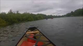 Canoe Trip up the River Tyne  Canoeing at Hexham Northumberland HD POV [upl. by Feune]