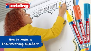 Creative Brainstorming with the edding 385 Flipchart Effect Marker Boost Your Ideas [upl. by Kcolttam164]