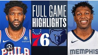 PHILADELPHIA 76ERS VS MEMPHIS  FULL GAME HIGHLIGHTS  NOV 2 2024 [upl. by Siegel]