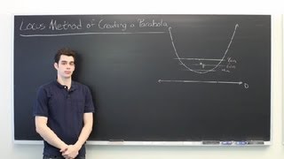 Locus Method of Creating a Parabola  All About Parabolas [upl. by Anedal180]