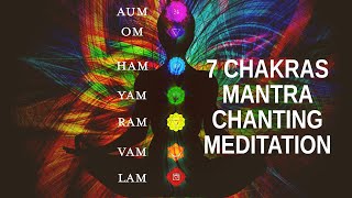 7 Chakras Mantra Chanting Meditation LAM VAM RAM YAM HAM OM AUM [upl. by Welbie261]