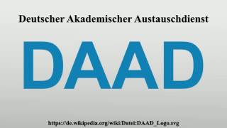 Deutscher Akademischer Austauschdienst [upl. by Cordi]