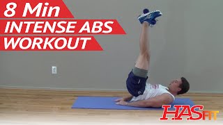 8 Min Intense Ab Workout  HASfit Ab Workouts  Abdominal Exercises  Abs Work Out [upl. by Enelehs924]