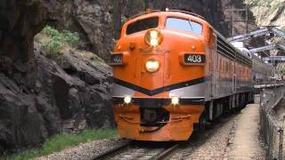 Royal Gorge Train on the Royal Gorge Route Railroad [upl. by Aguie573]