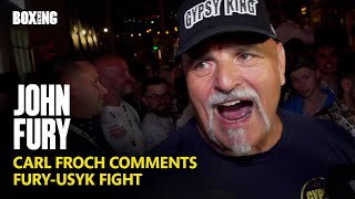 quotCarl Froch Is A Bumquot John Fury Reacts To Froch Comments [upl. by Sibby]