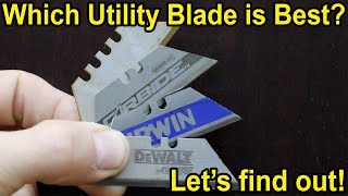 Which Utility Knife Blade Is Best Lets find out DeWalt Irwin Stanley Husky Kobalt Lenox [upl. by Ibmab]