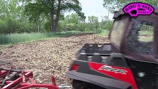 Polaris RZR 900 Turnin Dirt Loyal ATV Disc Harrow FOOD Plot Landscaping BIG Whitetail Deer [upl. by Rennerb828]