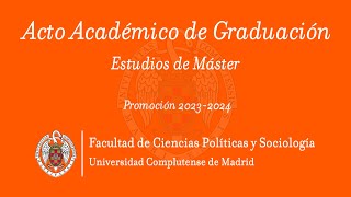 Acto de Graduación en Másteres [upl. by Aistek]