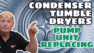 Condenser Tumble Dryer how to replace the pump unit [upl. by Lorne]