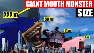 Giant Mouth Monster Tournament Size Comparison  SPORE [upl. by Lymn]