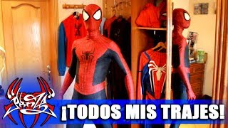 ¡TODOS MIS TRAJES DE SPIDERMAN [upl. by Nwahsirhc]