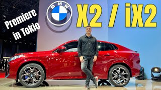 BMW X2  iX2 U10 Premiere in Tokio  Erster Check mit Sitzprobe im neuen SUVCoupé  Review [upl. by Nrevel]