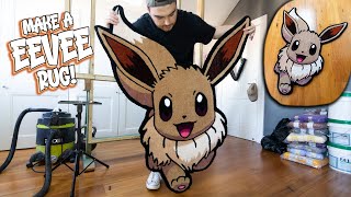 CUSTOM EEVEE RUG  Full Tufting Process  Make A Custom Rug [upl. by Euqinot]