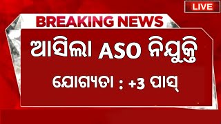 ASO Recruitment in Odisha 2024  ASO Vacancy in Odisha  Odisha Govt Jobs 2024 [upl. by Meagan]