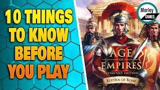 AOE2 Return Of Rome  10 Things You NEED To Know Before Playing [upl. by Gershom988]