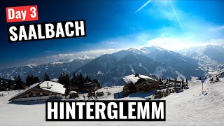 Saalbach Day 3  Skiing Hinterglemm [upl. by Kendell511]