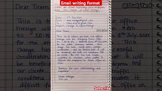 Email writing l email writing format l email writing format in english l email writing to employee [upl. by Edge]