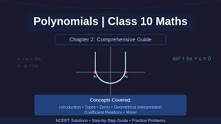 Class 10 Maths Chapter 2 Polynomials  Comprehensive Guide with Examples [upl. by Yeliah]