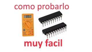 ✅ Como probar INTEGRADOS Electrónicos muy fácil [upl. by Nana685]