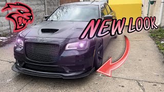 INSTALLING FRONT SPLITTER ON MY HELLCAT REDEYE JAILBREAK 300 [upl. by Daenis]