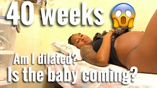 ITS MY DUE DATE 40 WEEK UPDATE  HAVE I DILATED [upl. by Oidale]