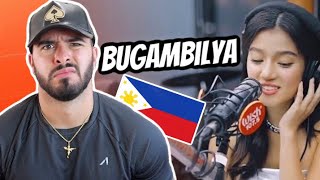 🇵🇭 Belle Mariano  Bugambilya Live On Wish 1075 Bus British REACTION To Filipino Music [upl. by Dietrich]