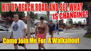 Walking Pattaya Beach Road Lots Changing [upl. by Eladnor]