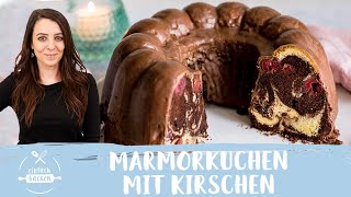 Marmorkuchen mit Kirschen  DonauwellenGugelhupf 😍🙌🏻 I Einfach Backen [upl. by Erehpotsirhc]