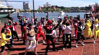 Kyoryuger flashmob  Otakon 2013 [upl. by Northington]