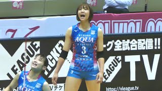 間橋香織選手 KUROBEアクアフェアリーズ 2022 ① Kaori Mabashi KUROBE Aqua Fairies [upl. by Eixor]