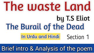 The Waste Land by TS Eliot  The Burial of the Dead  Section 1 [upl. by Giannini544]