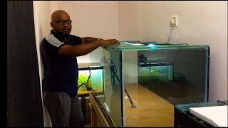 ADDING NATURAL SAND TO A LARGE AQUARIUM  5 Feet  TAMIL [upl. by Asilef]