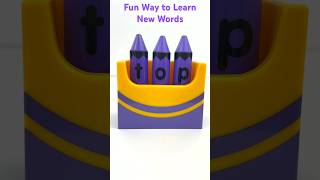 Purple Crayon Box  Learning New Words and Colors for Toddlers  Like amp Subscribe 🥰 [upl. by Lenssen715]