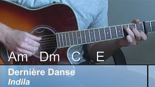 GUITARLesson quotDernière Dansequot Indila EASYOriginal CHORDS [upl. by Tager756]