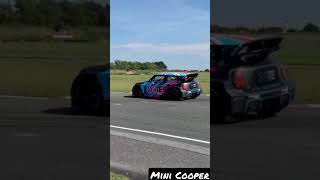 mini Cooper drift on race track shorts [upl. by Ardnuaet]